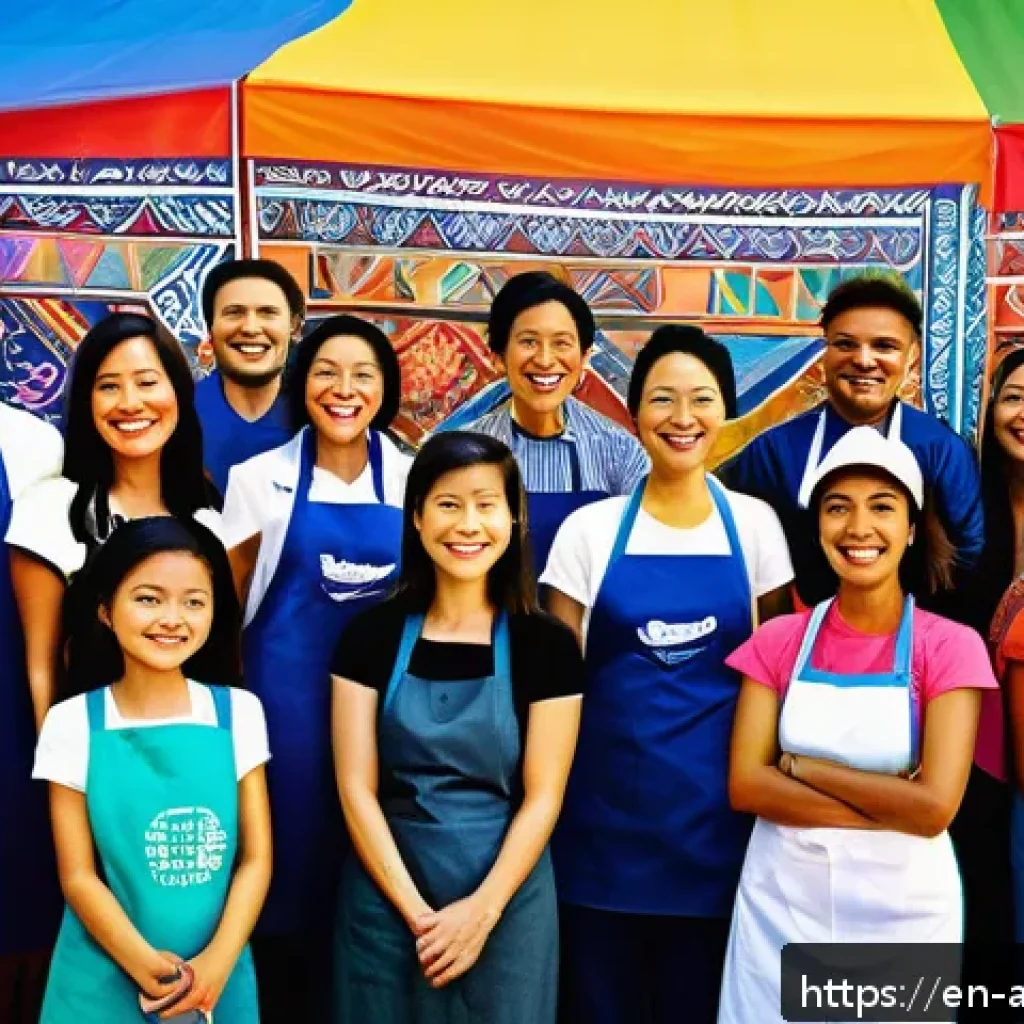 문화적 다양성과 조화 - A vibrant multicultural art festival scene featuring diverse artists collaboratively painting a larg...